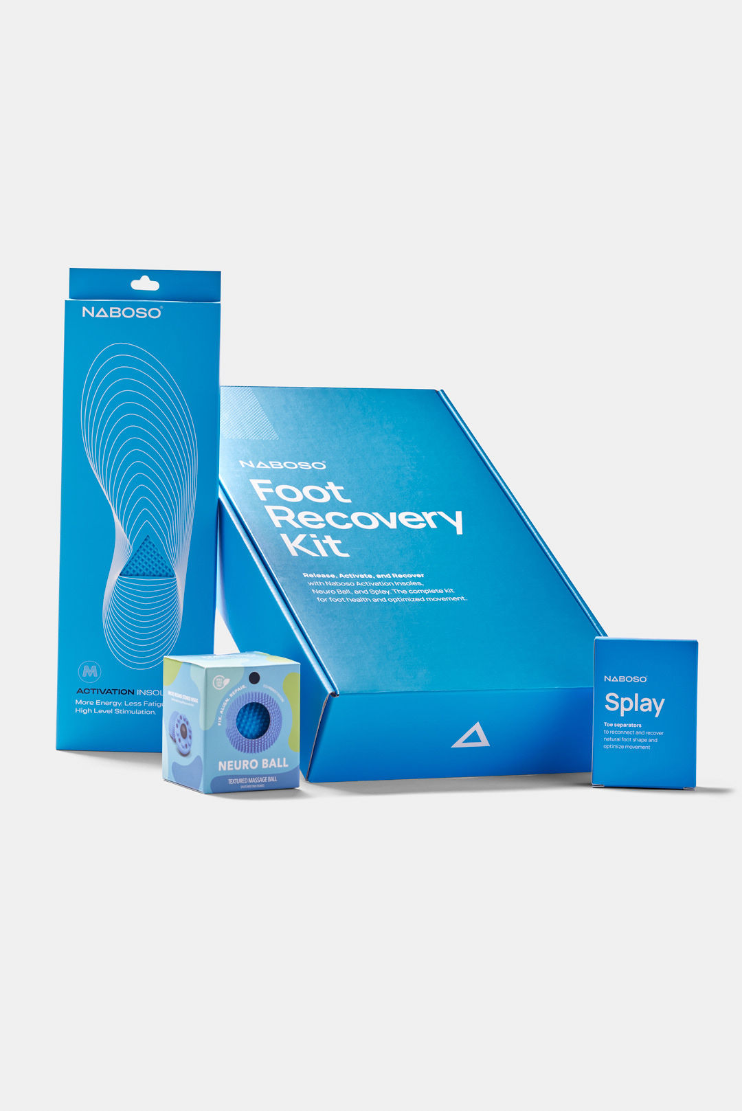 Naboso foot recovery kit product photography