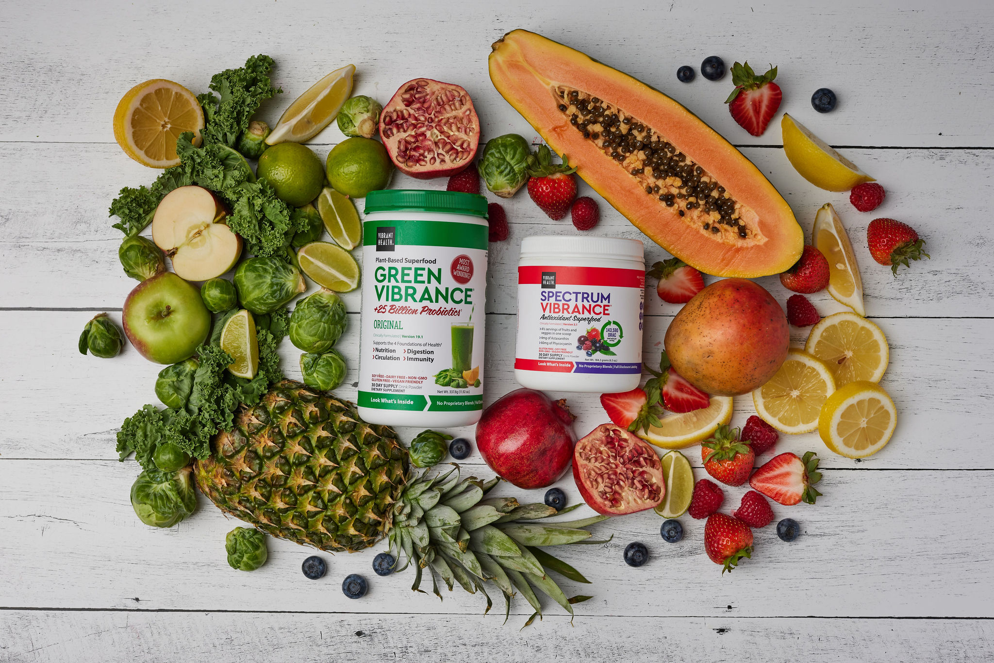 Vibrant Health product photography studio